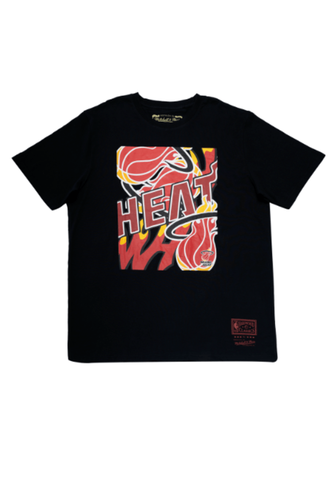 POLERA MITCHELL AND NESS NBA CUT UP HEAT HOMBRE
