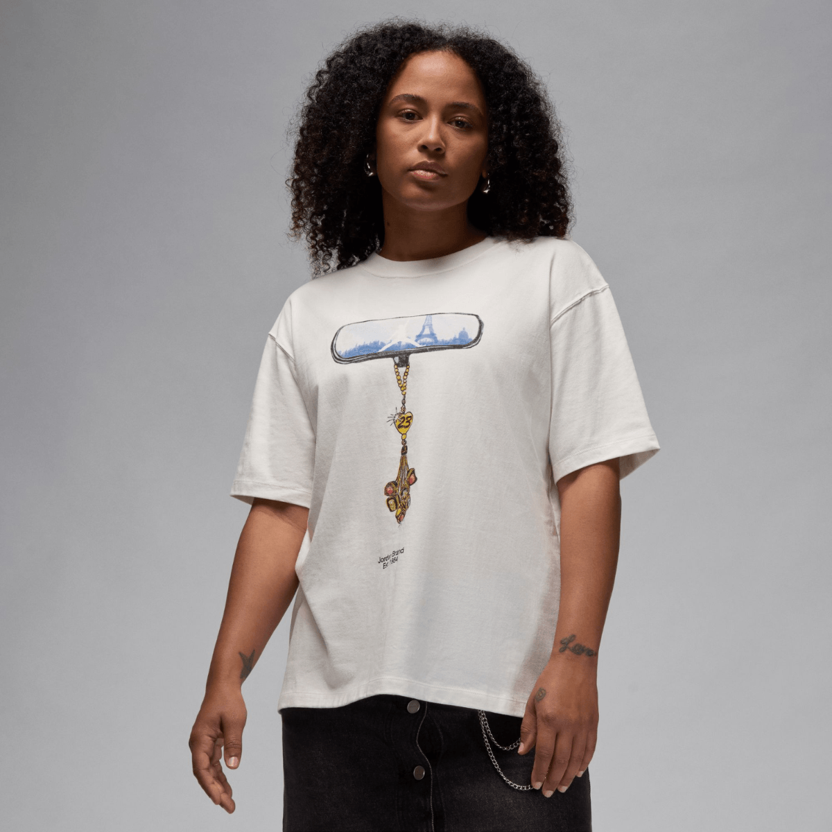 POLERA JORDAN W J SS GF GFX TEE PRS MUJER