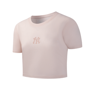 POLERA NBA MLB METALLIC FLOW BOXY FIT CROP TOP MUJ
