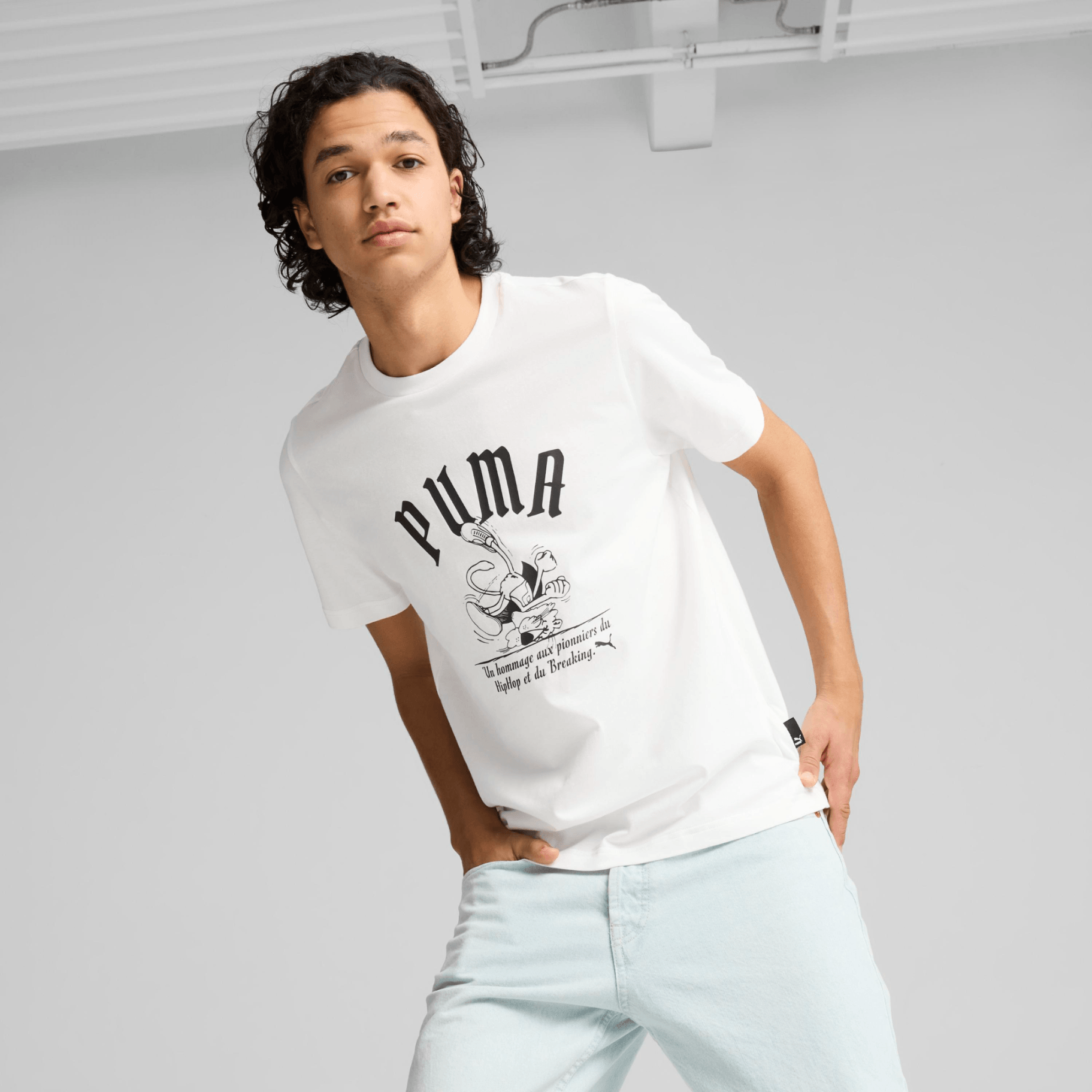 Polera Puma Poleras De Marca Hombre POLERA PUMA GRAPHICS SUPER