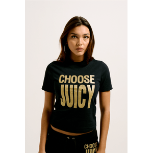 POLERA JUICY COUTURE CHOOSE JUICY FITTED TSHIRT MU