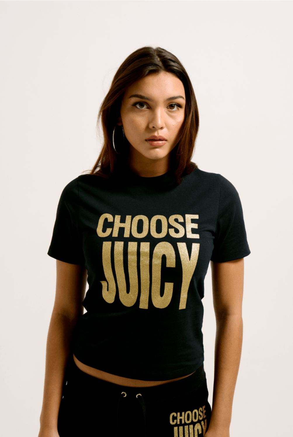 POLERA JUICY COUTURE CHOOSE JUICY FITTED TSHIRT MU