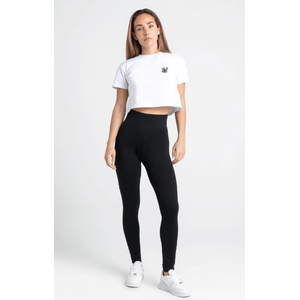 CALZA SIKSILK BLACK SCRIPT WOMENS