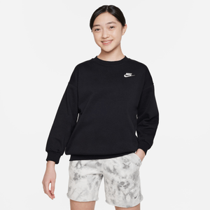 POLERON NIKE G NSW CLUB FLC OVRSZD CREW LBR JOVEN