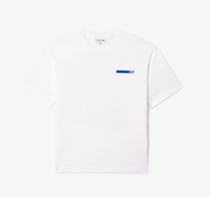 POLERA LACOSTE FLORAL PRINT BLANCA HOMBRE