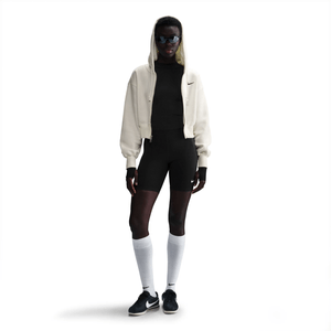 POLERON NIKE W NSW PHNX FLC LSE CROP FZ HDY MUJER