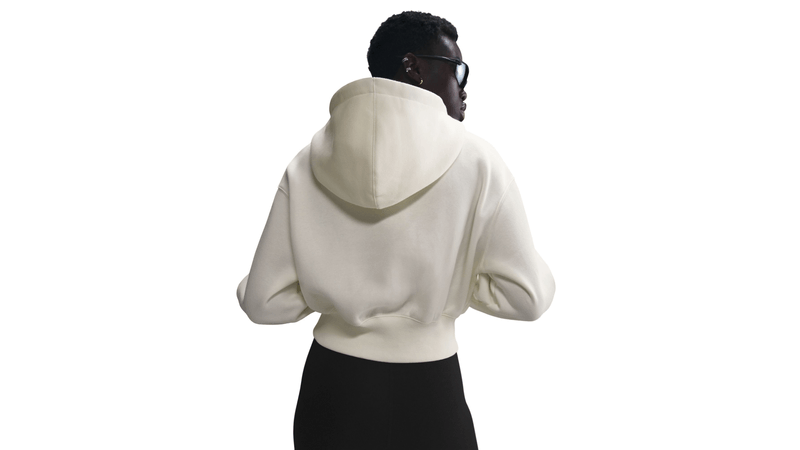 POLERON NIKE W NSW PHNX FLC LSE CROP FZ HDY MUJER