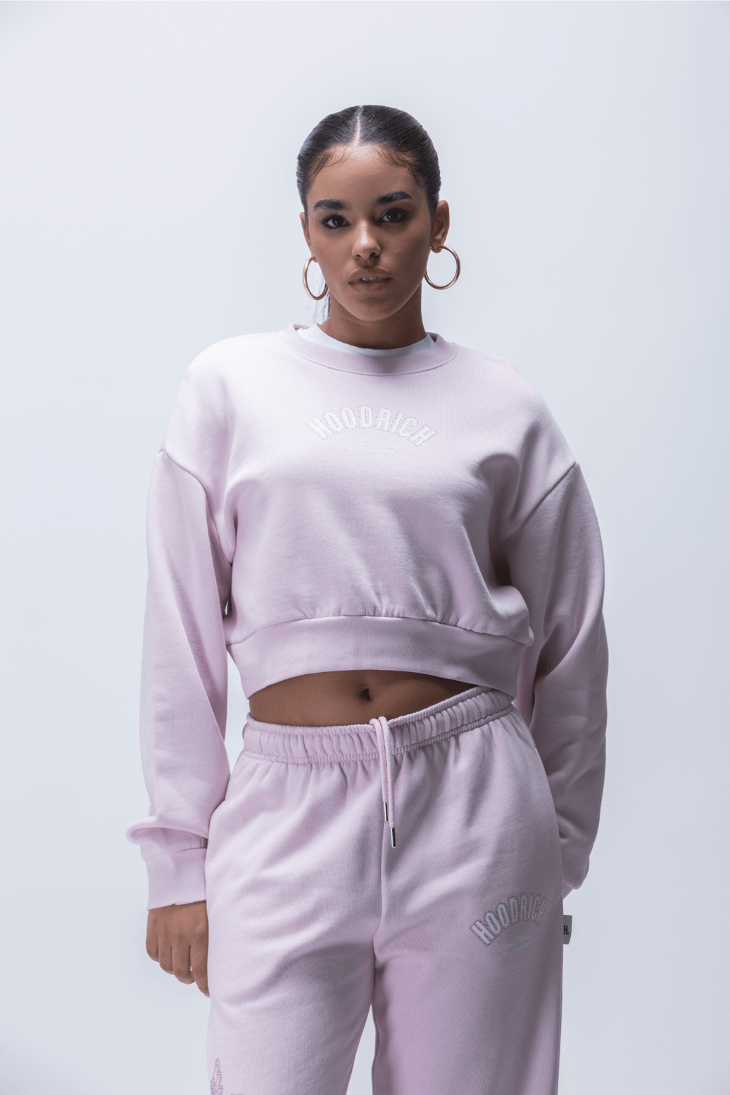 POLERON HOODRICH CHERISH CROPPED SWEATSHIRT MUJER