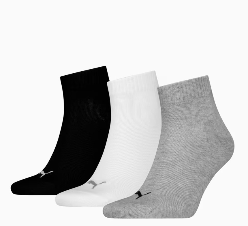CALCETIN PUMA UNISEX QUARTER PLAIN 3P UNISEX