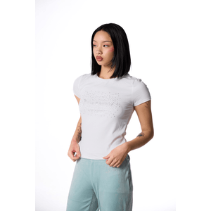 POLERA JUICY COUTURE RIBBED BABY TEE MUJER