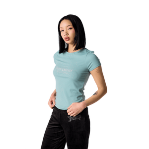 POLERA JUICY COUTURE RIBBED BABY TEE MUJER