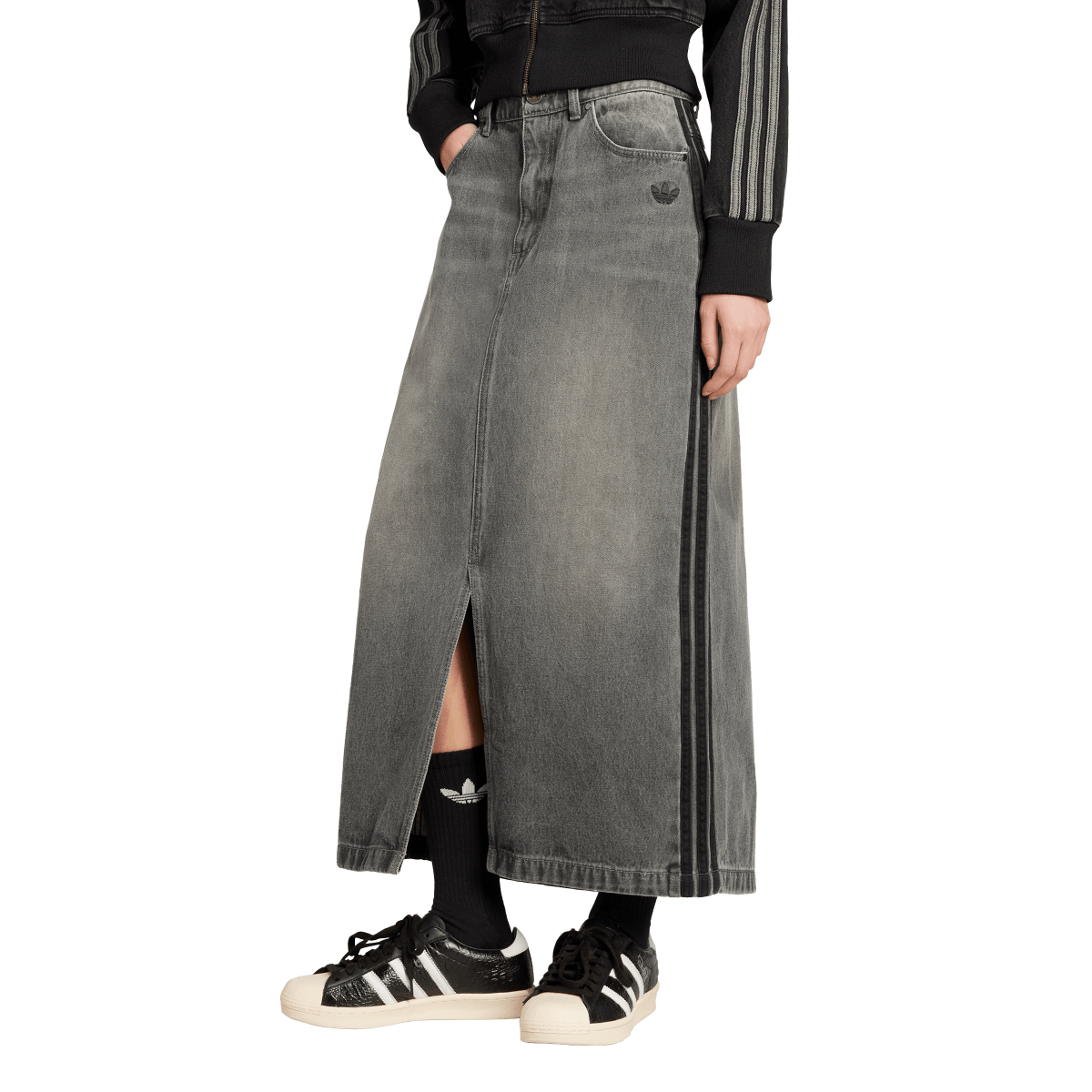 FALDA ADIDAS DENIM LONG SKT MUJER