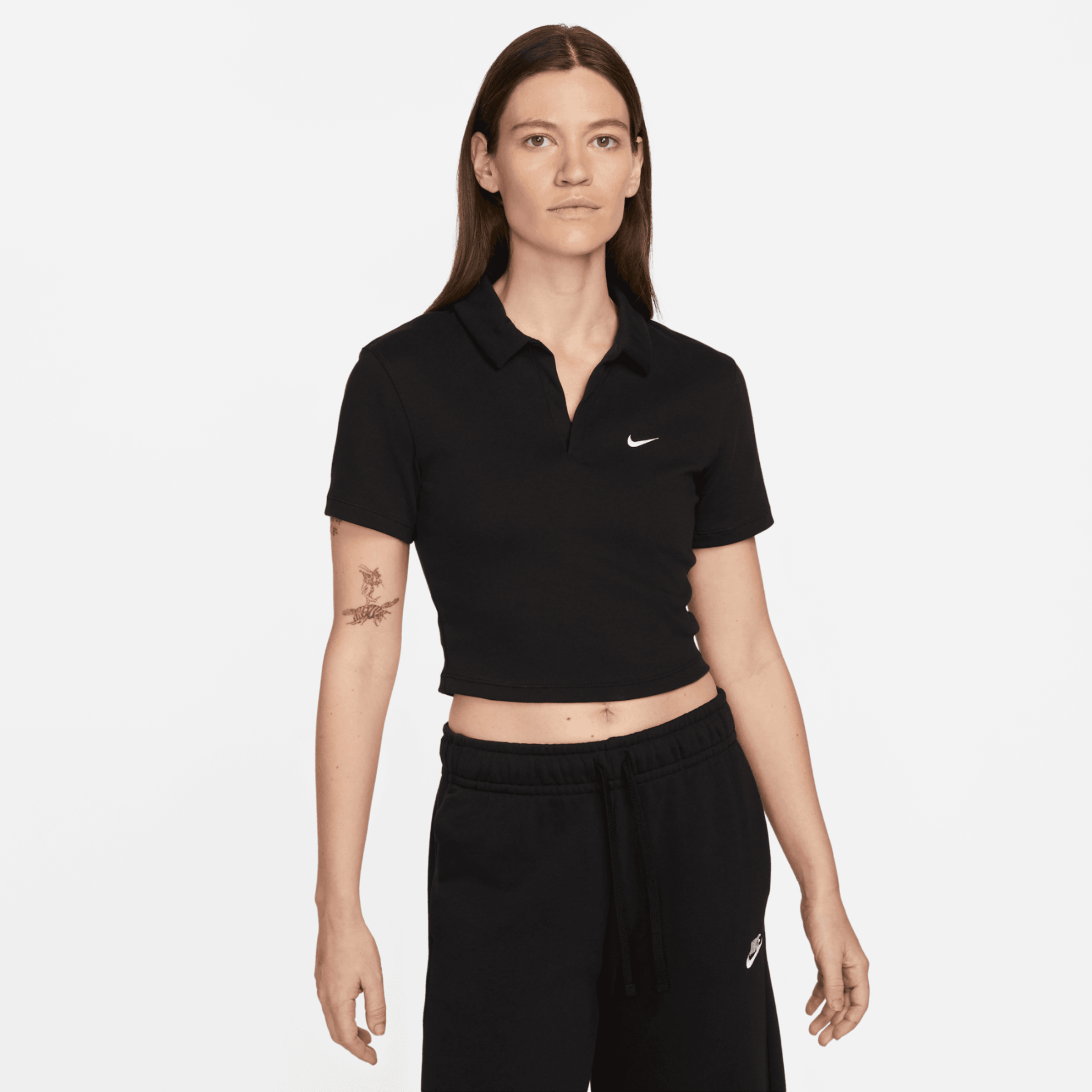 POLERA NIKE W NSW ESSNTL SS POLO CRP TOP MUJER