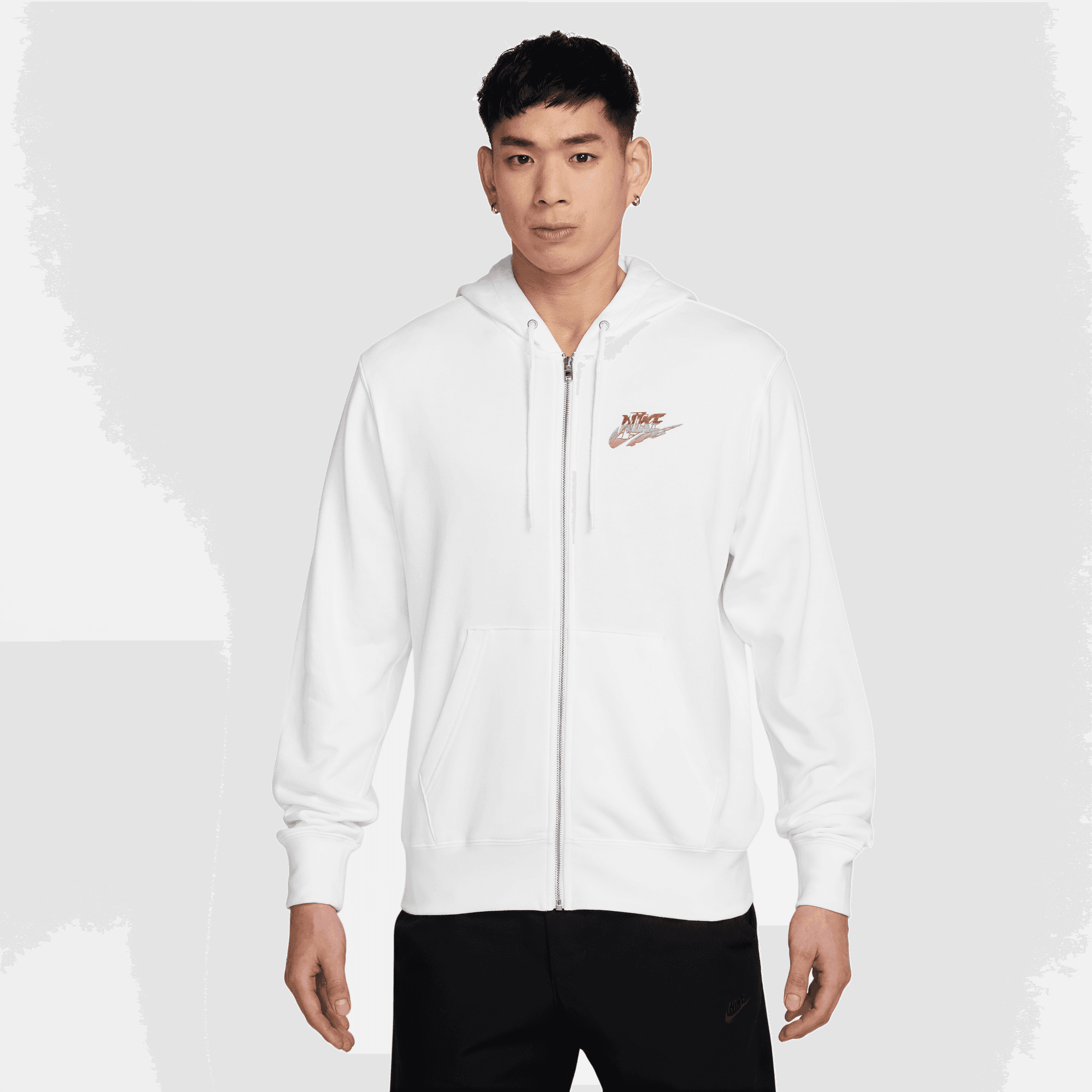 Polerón M Nk Club Bb Fz Hoodie Verde Hombre | Cuotas sin interés