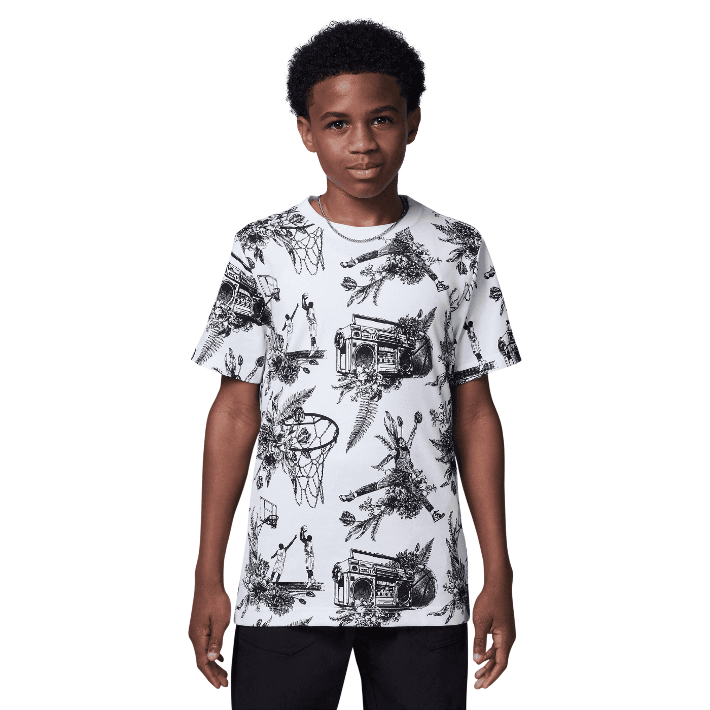 POLERA JORDAN KIDS JDB JORDAN SPORTS SKETCH SS TE