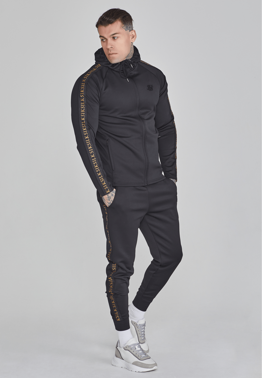 Time Is Money Men's Urban Designer Activewear Zip-Up Hoodie and Joggers