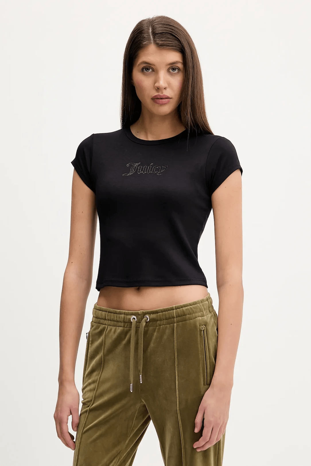 POLERA JUICY COUTURE CAPPED BABY SLEEVE TSHIRT MUJ