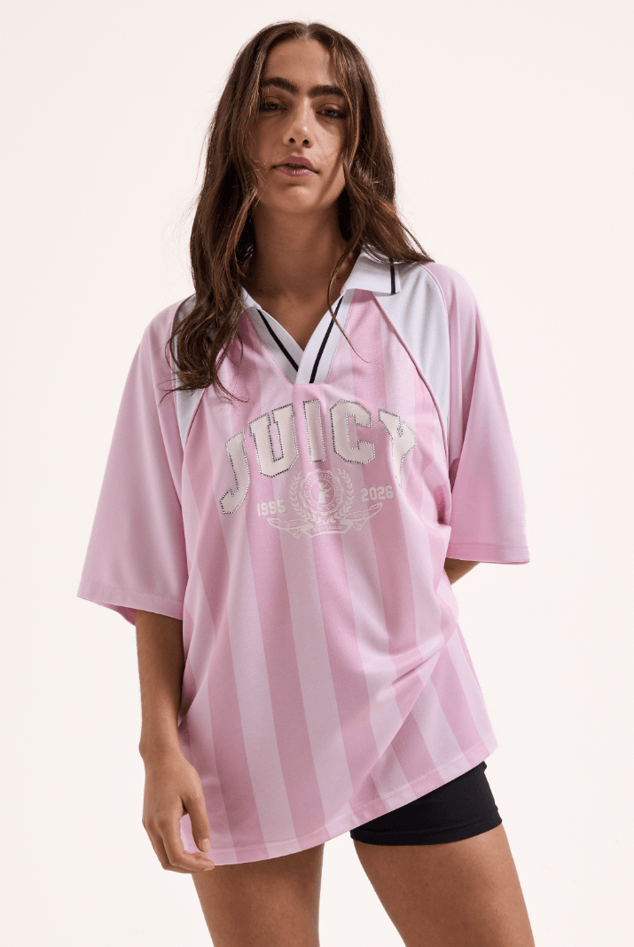 POLERA JUICY COUTURE JUICY FOOTBALL POLO MUJER