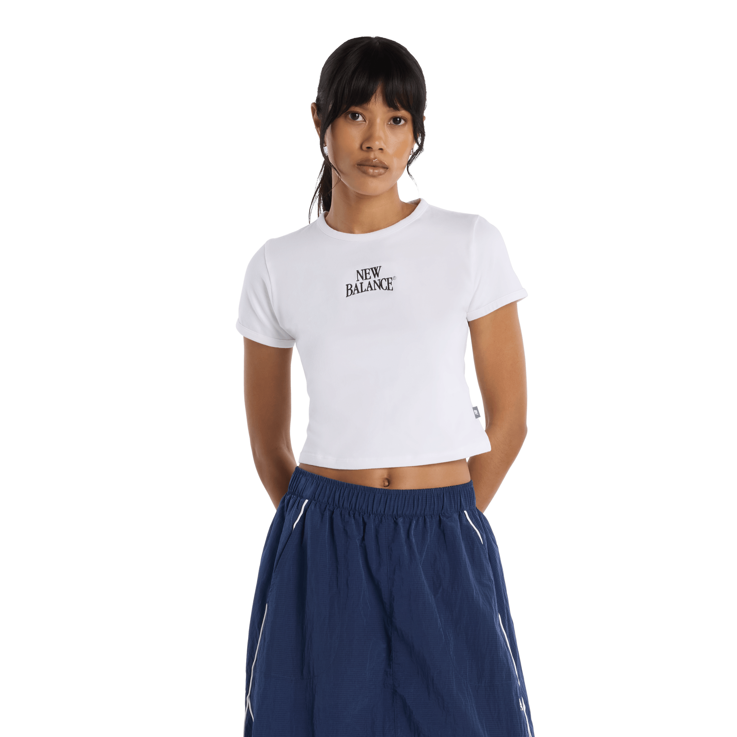 POLERA NEW BALANCE TRACKSIDE RINGER T-SHIRT MUJER