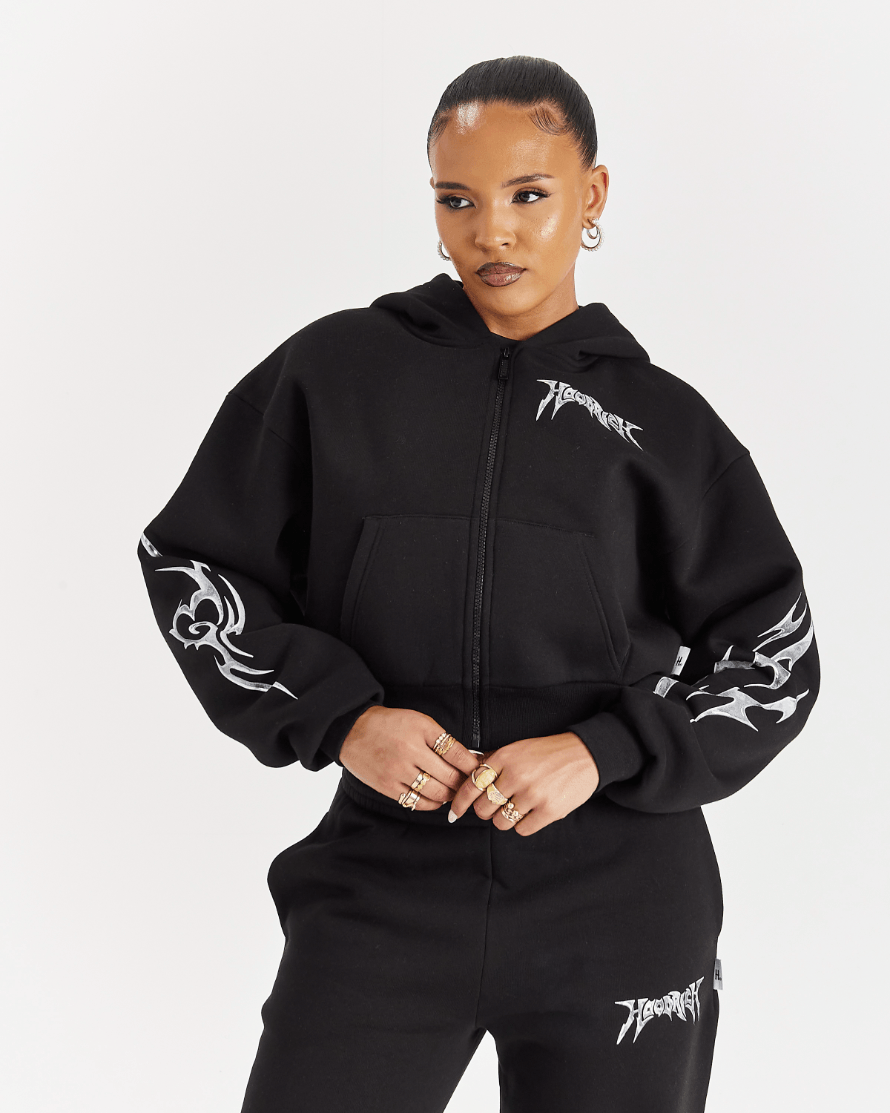 POLERON HOODRICH SPARK _ BOXY Z/T HOODIE SMALLER H