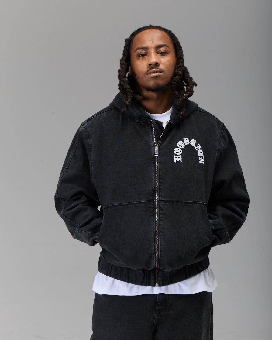 CHAQUETA HOODRICH NOIR - DENIM HOODED JACKET HOMBR