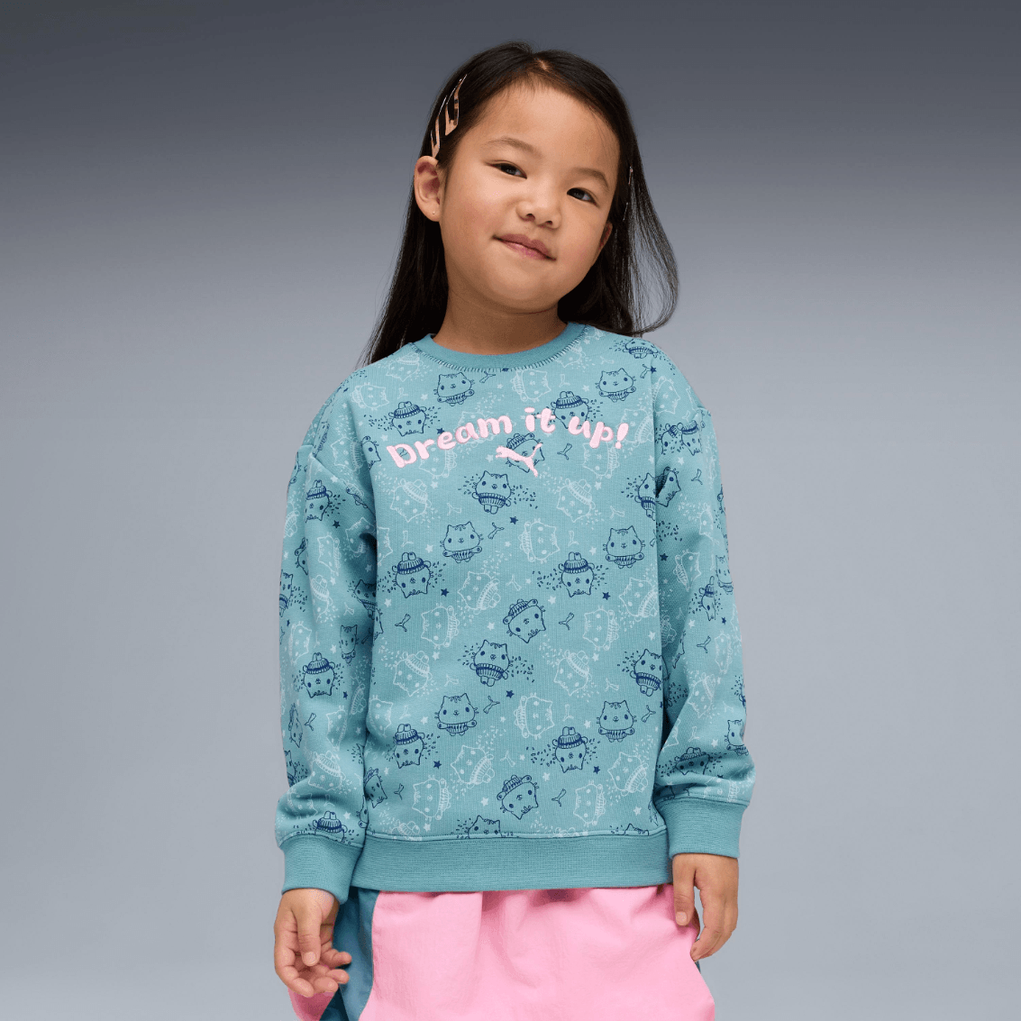 POLERON PUMA GABBYS DOLLHOUSE RELAXED AOP CRE NIÑA