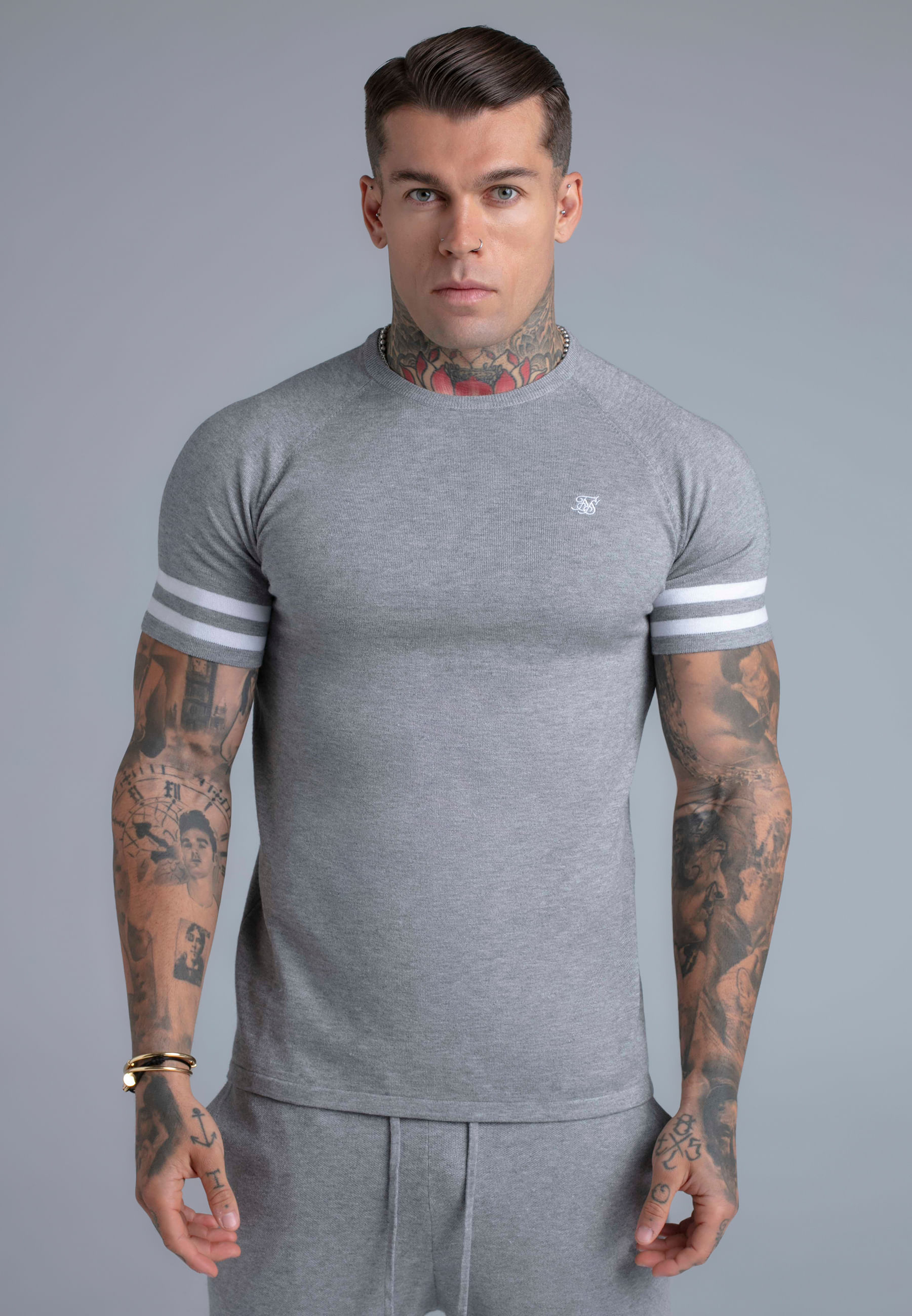 POLERA SIKSILK KNITTED T-SHIRT HOMBRE