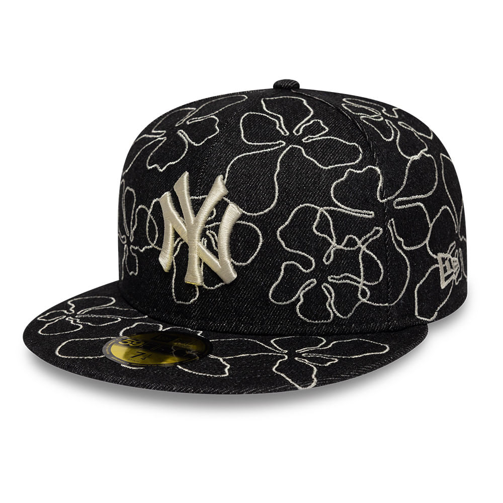 JOCKEY VISERA PLANA NEW ERA FLORAL DENIM 59FIFTY