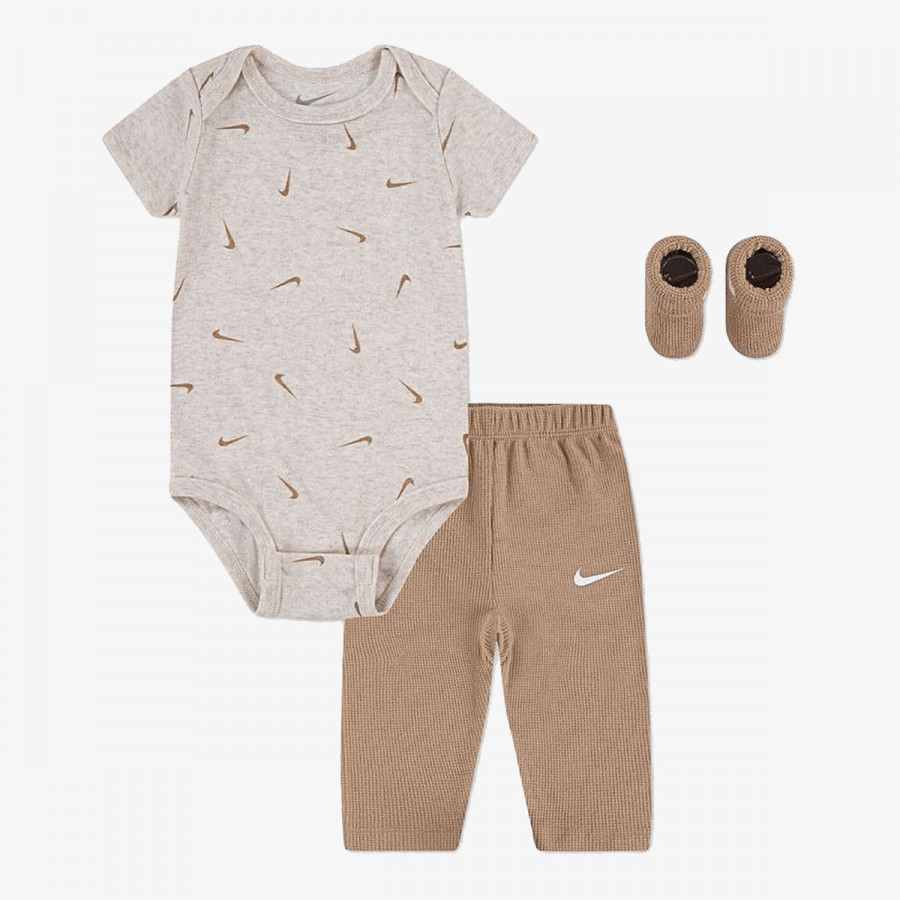 SET NIKE NHN 3PK BODYSUIT WAFFLE PANT BEBE
