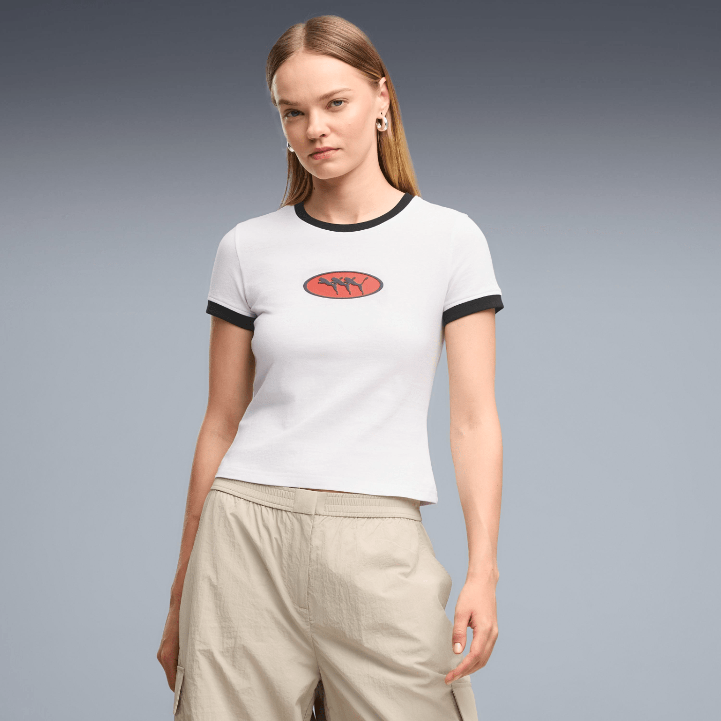 POLERA PUMA FUTURE PUMA ARCHIVE SLIM GRAPHIC RINGE