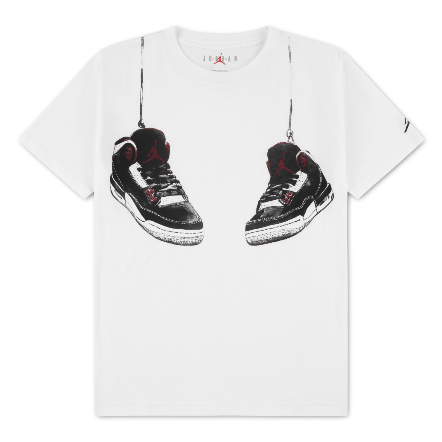 POLERA JORDAN KIDS JDB AJ3  SHOE STRINGS JOVEN