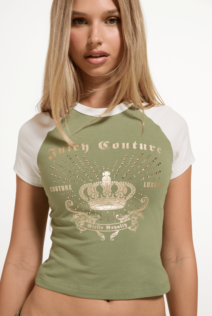 POLERA JUICY COUTURE REGAL REBELLE RAGLAN MUJER