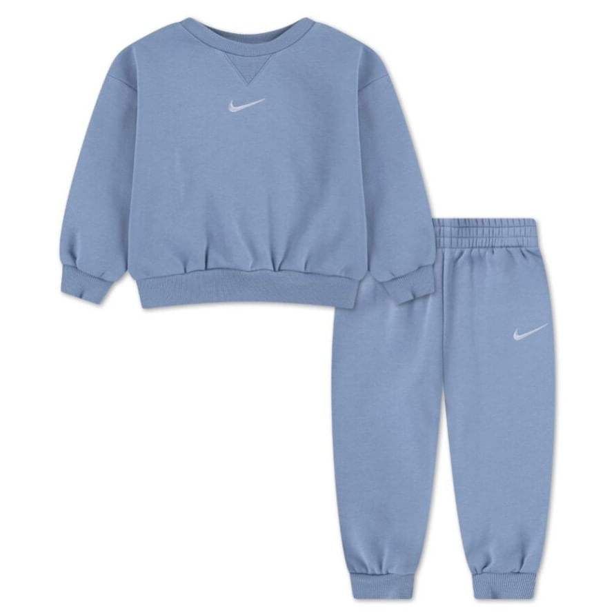 BUZO NIKE KIDS NKN ESSENTIAL FLEECE CREW SET BEBE