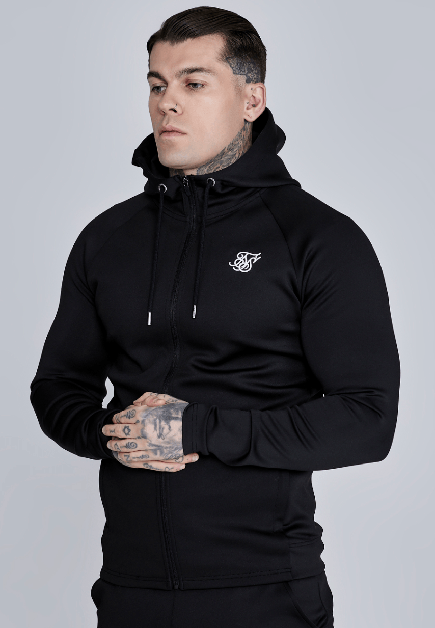 POLERON SIKSILK ESSENTIALS POLY FULL ZIP HOODIE HO