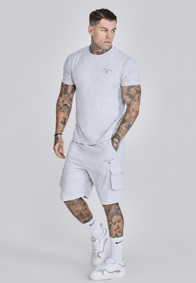 SET SIKSILK T-SHIRT AND SHORTS SET HOMBRE