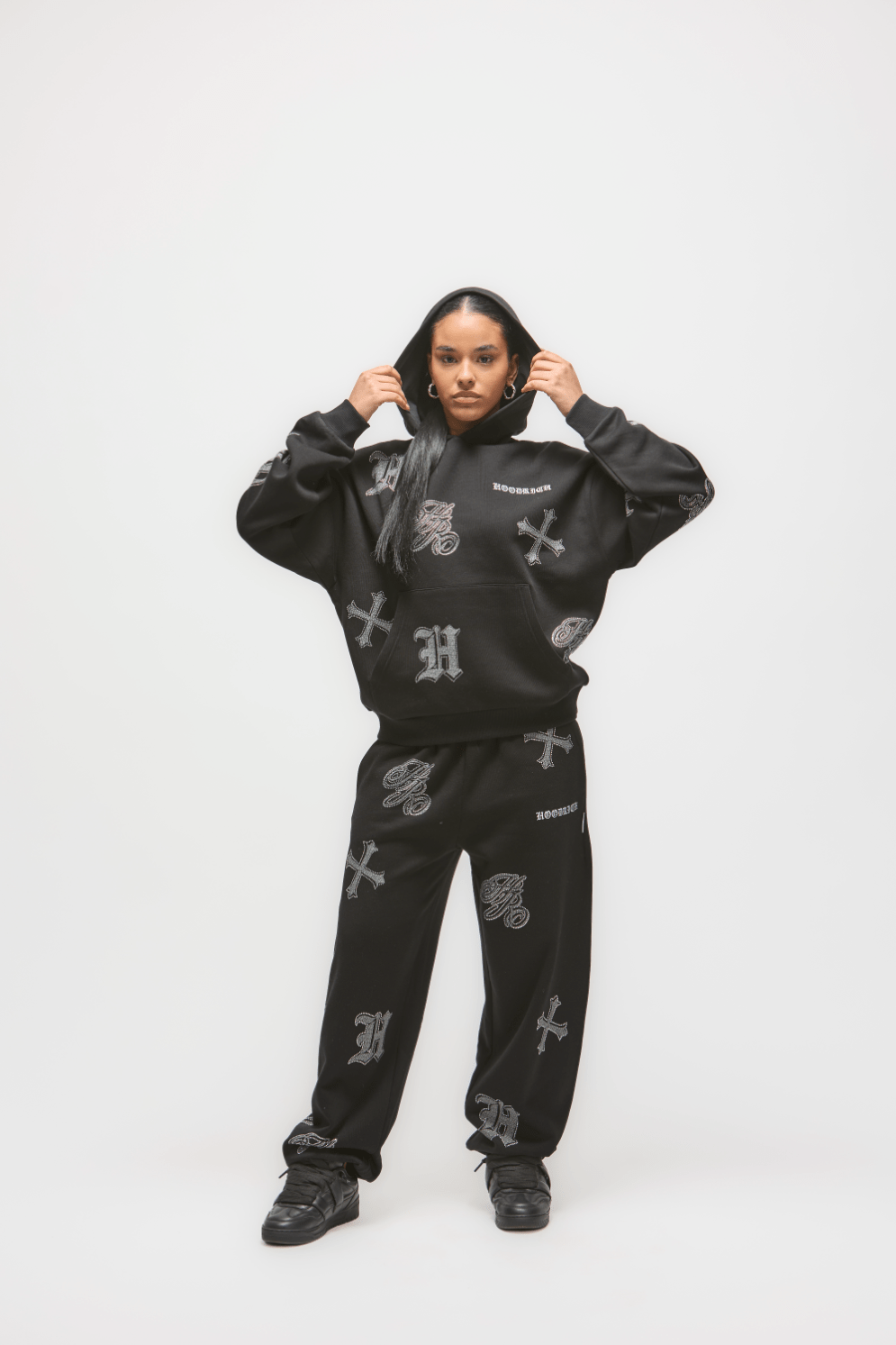 PANTALON PUÑO HOODRICH MUJER NEGRO