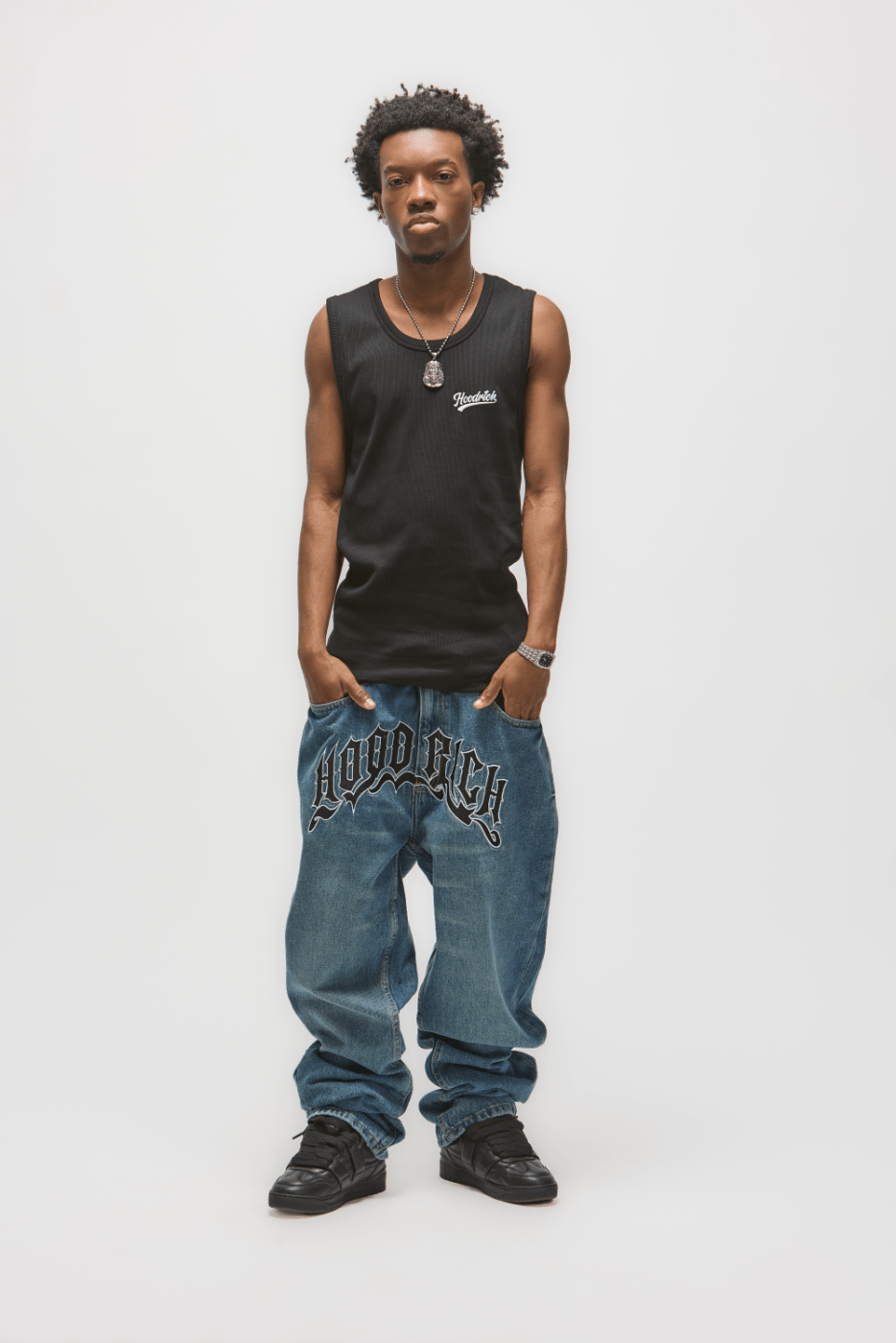 POLERA SIN MANGAS HOODRICH HOMBRE NEGRO