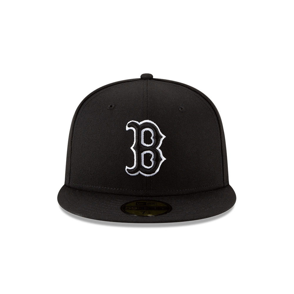 MLB BASIC 5950 BOSRED BLK OUTLINE