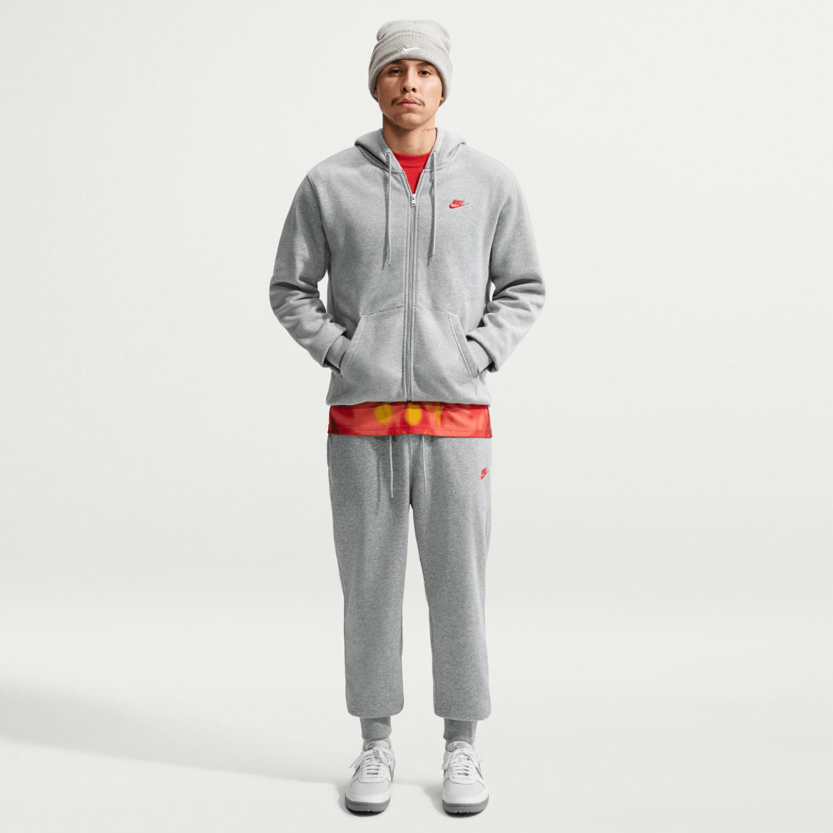 Polerón Cierre Fleece Nike Hombre