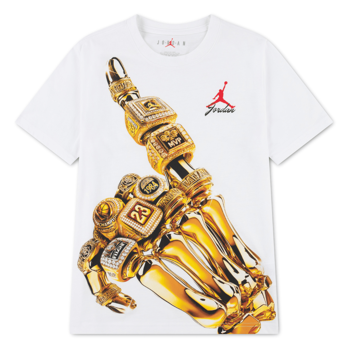 POLERA JORDAN KIDS JDB 23K MJ SKELETON RINGS JOVEN